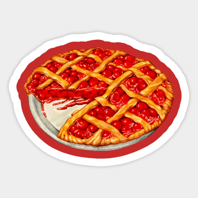 Cherry Pie Sticker by KellyGilleran